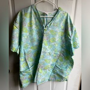 Sea turtle 3X scrub top